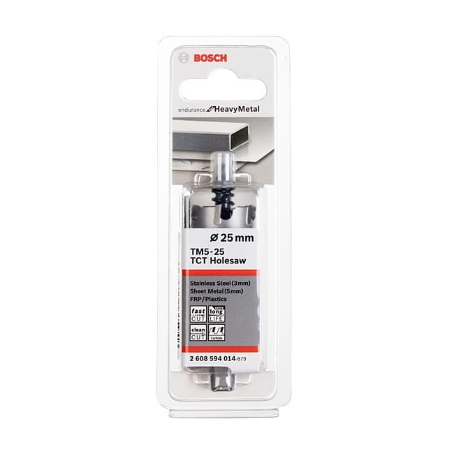 Bosch 16 mm TCT Holesaws Endurance for Heavy Metal, 2 608 594 005