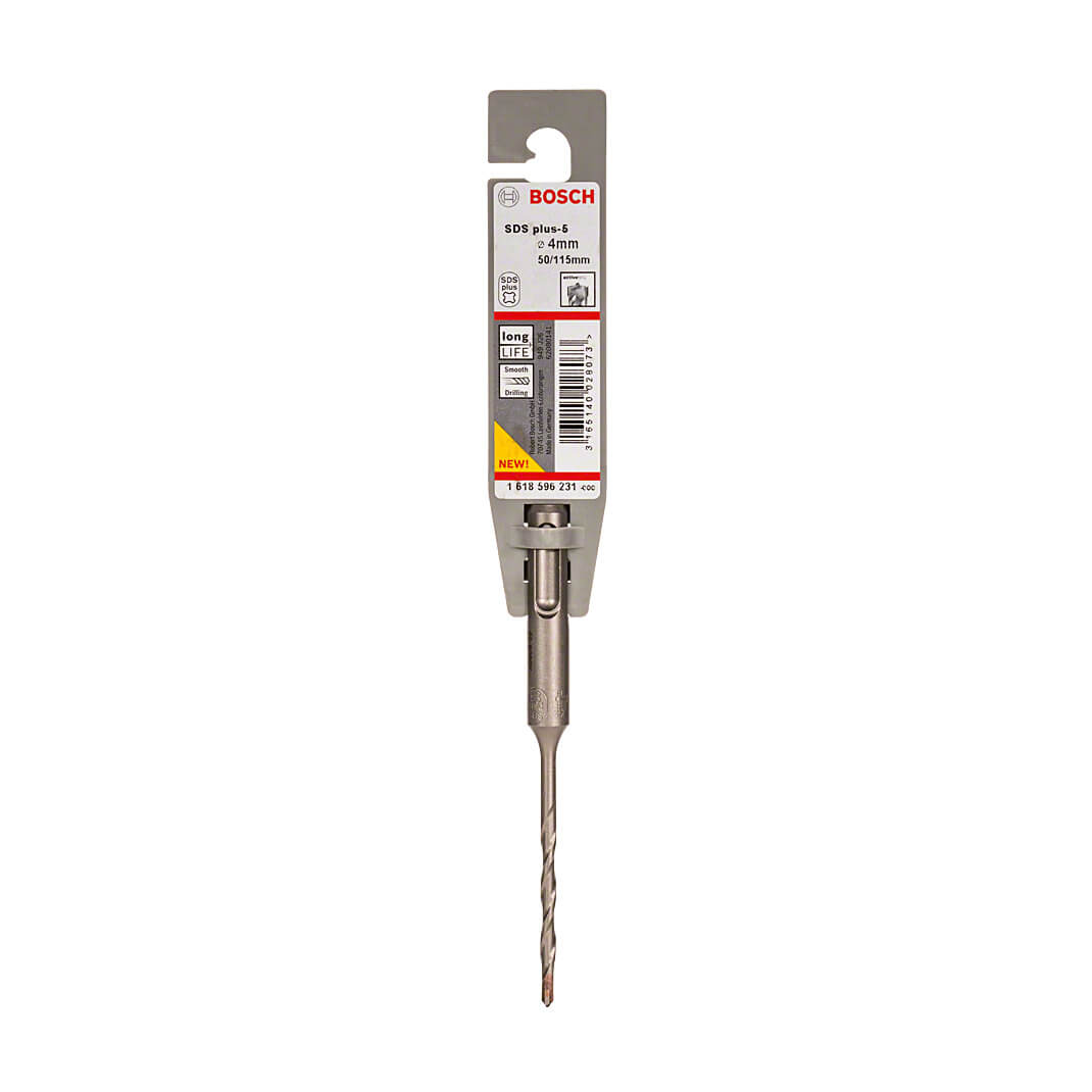 Bosch 4.00 x 115 mm SDS Plus-5 Drill Bits, 1 618 596 231