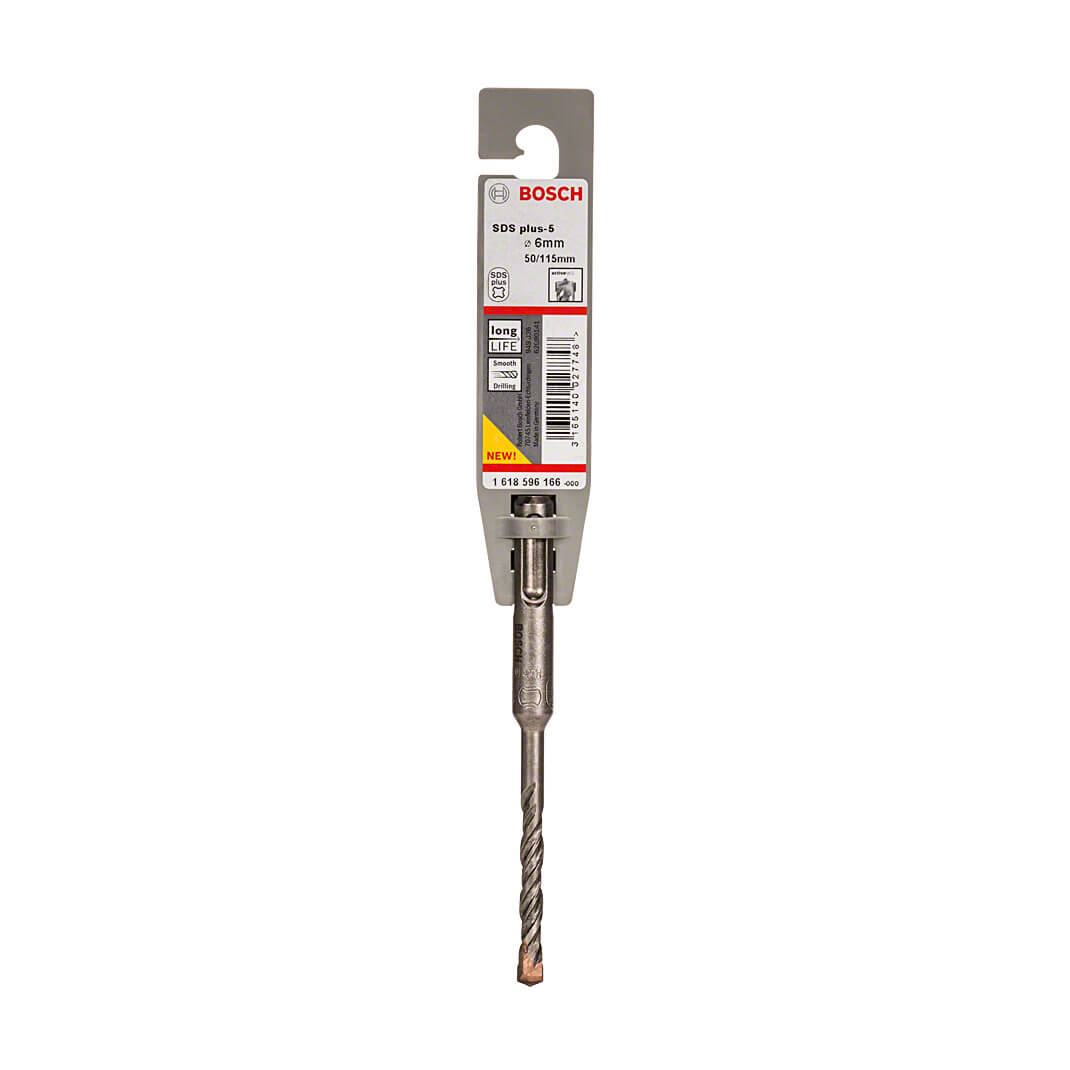 Bosch 6.00 x 115 mm SDS Plus-5 Drill Bits, 1 618 596 166 — view 2