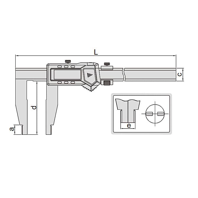 Insize 600 mm / 24 inch Digital Caliper, 1136-601 — view 2