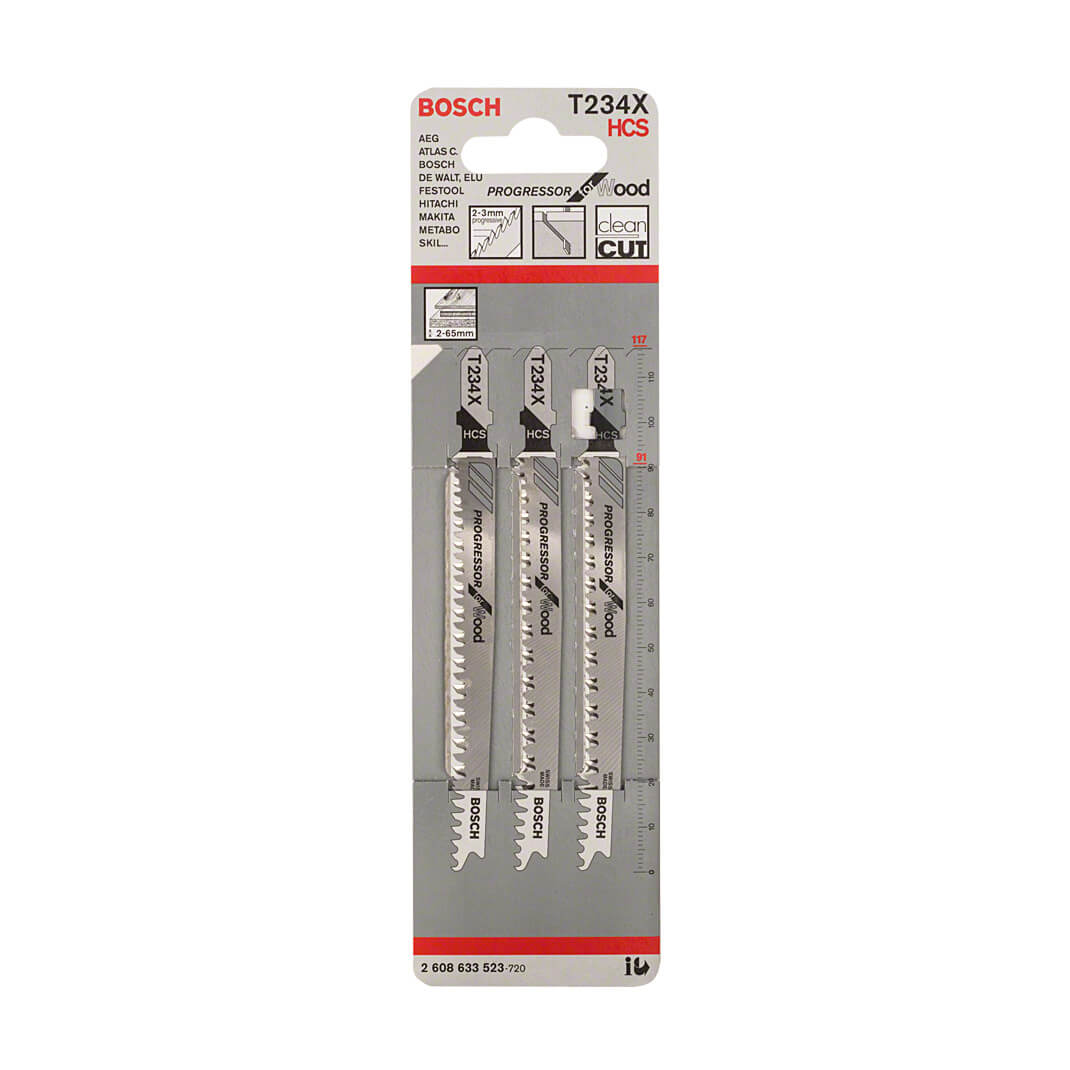 Bosch 117 mm Jigsaw Blades Progressor for Wood (T 234 X), 2 608 633 528 — view 2