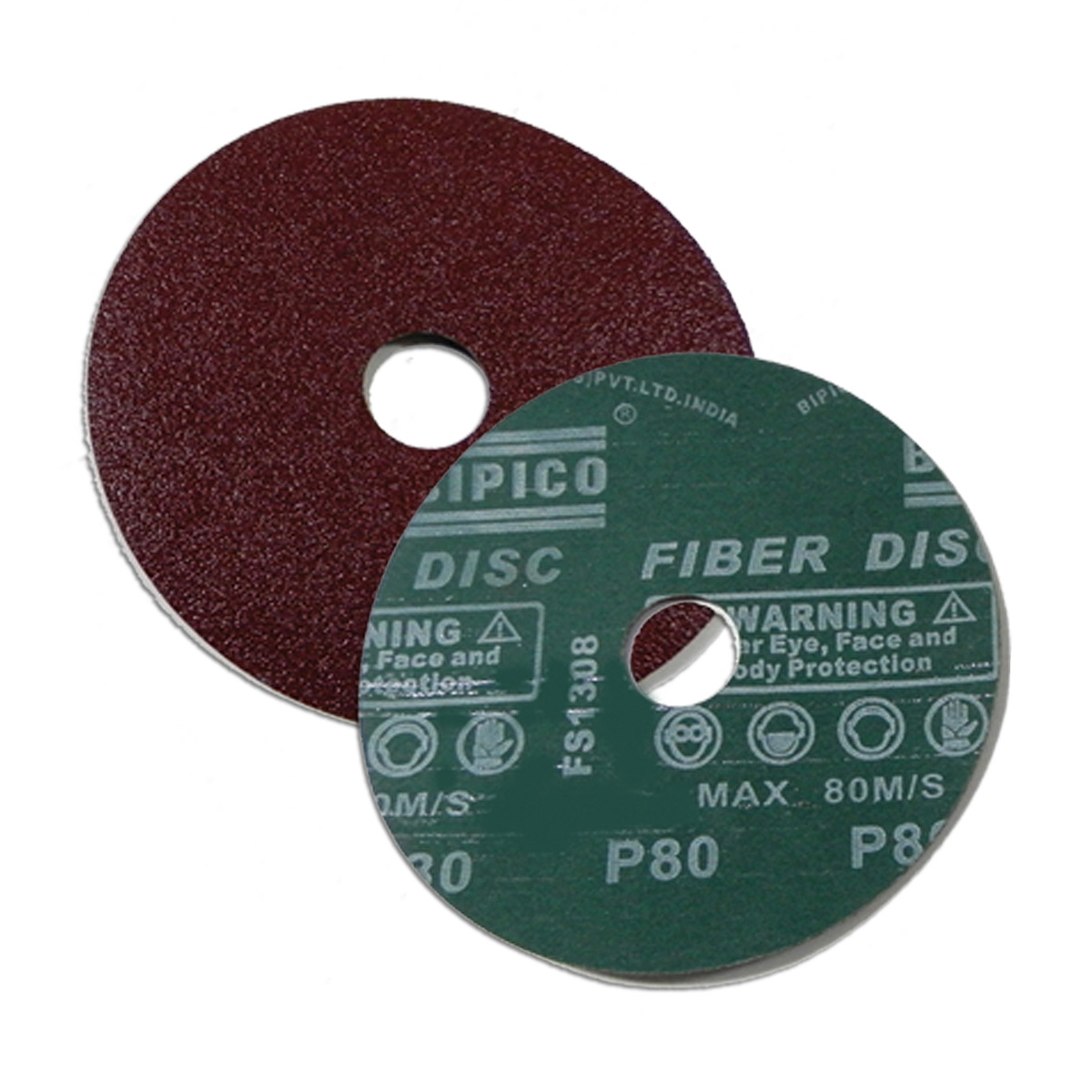 Bipico 180 mm / 36 Grit Aluminium Oxide Fibre Disc (Pack of 100 Pcs)