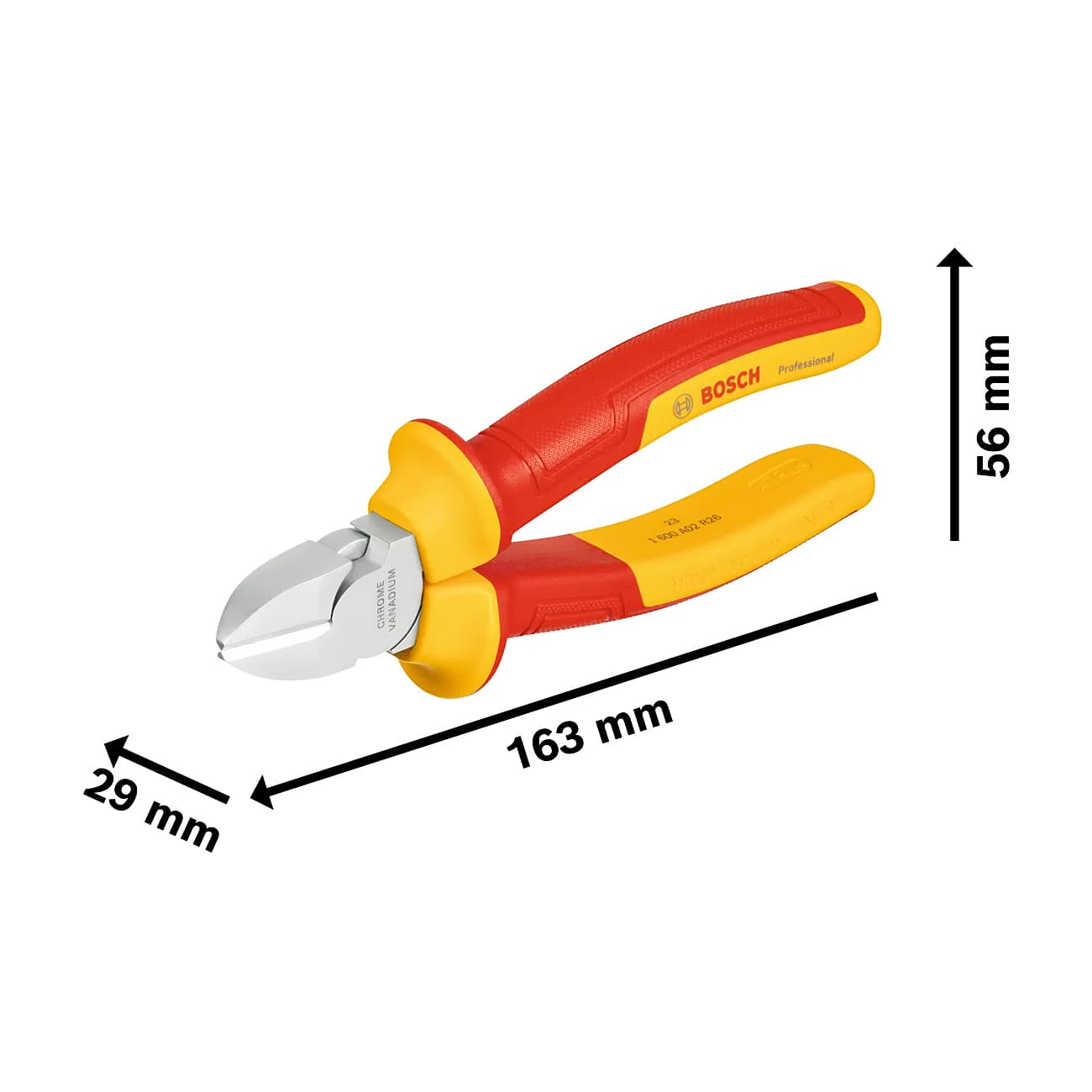Bosch 6 inch / 160 mm VDE Diagonal Side Cutter, 1 600 A02 ND9 — view 2