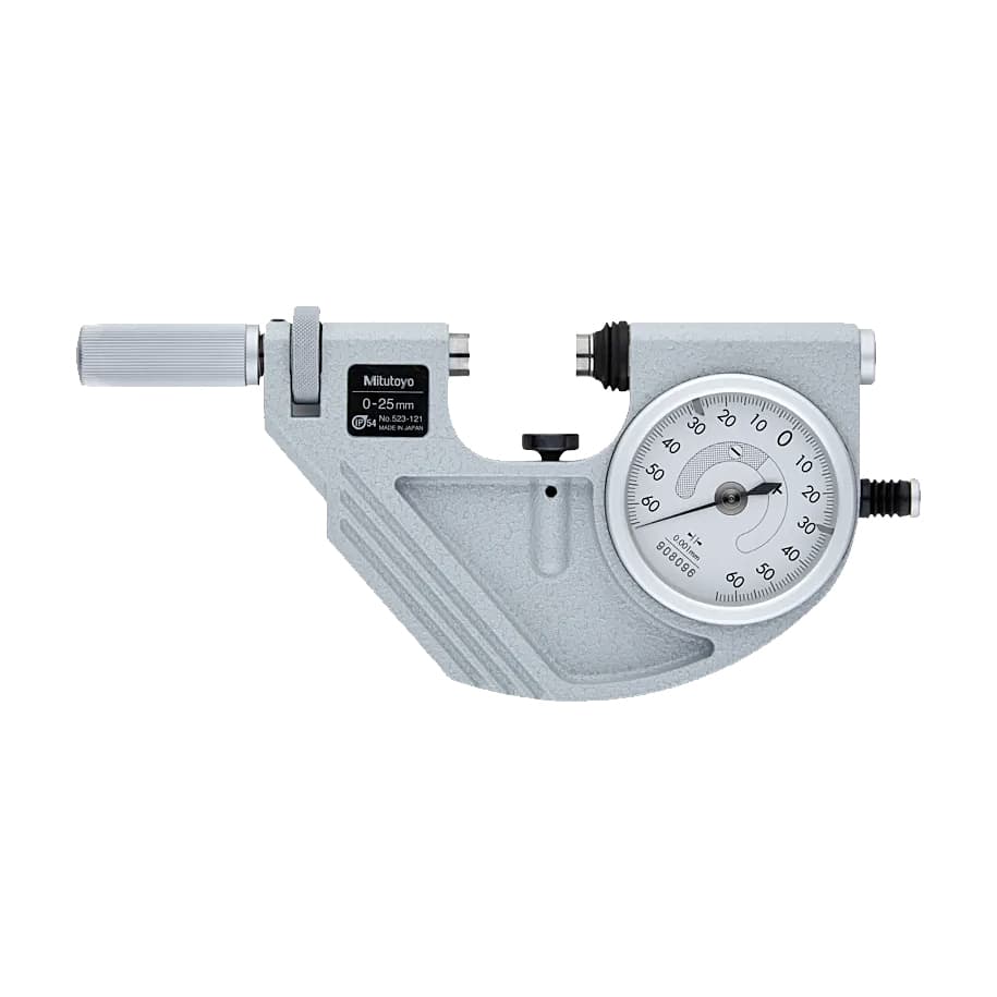 Mitutoyo 0 - 25 mm Dial Snap Meter (IP54), 523-121 — view 1