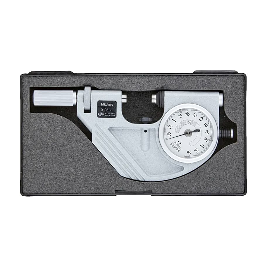 Mitutoyo 0 - 25 mm Dial Snap Meter (IP54), 523-121 — view 3