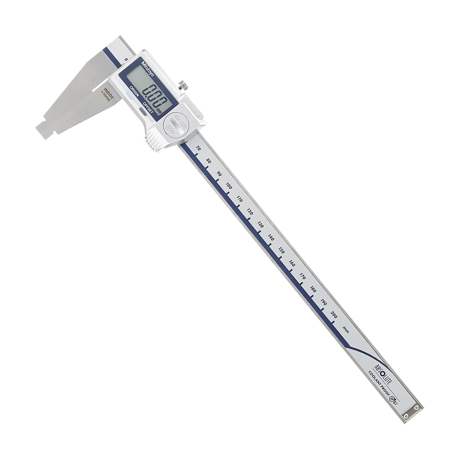 Mitutoyo 0 - 200 mm Absolute Digital Caliper with Nib Style Jaws (IP67), 550-301-20 — view 1
