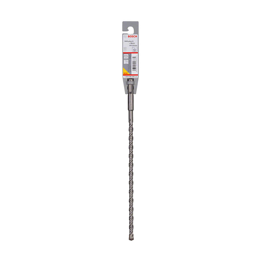 Bosch 8.00 x 265 mm SDS Plus-5 Drill Bits, 1 618 596 264