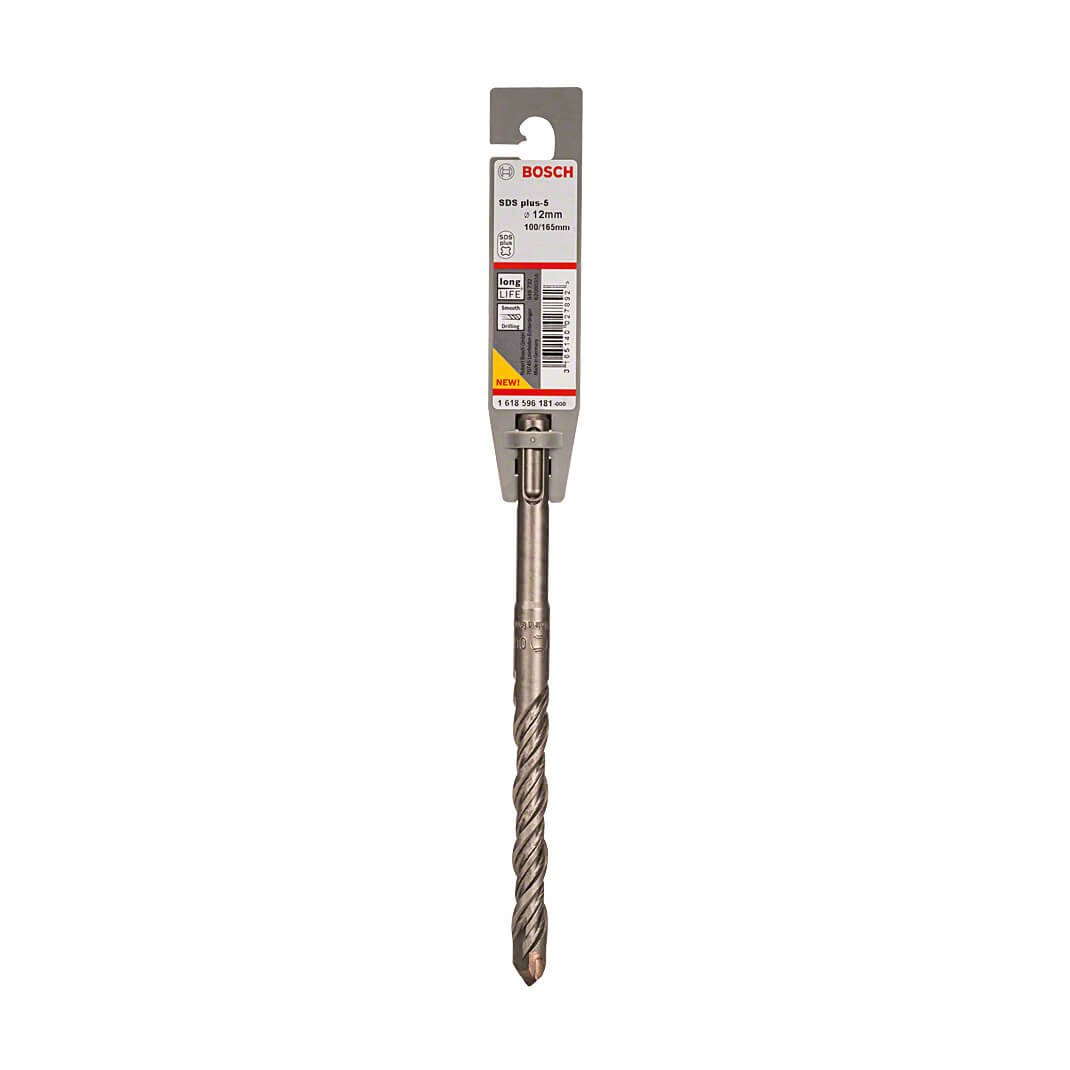Bosch 12 x 165 mm SDS Plus-5 Drill Bits, 1 618 596 181 — view 2