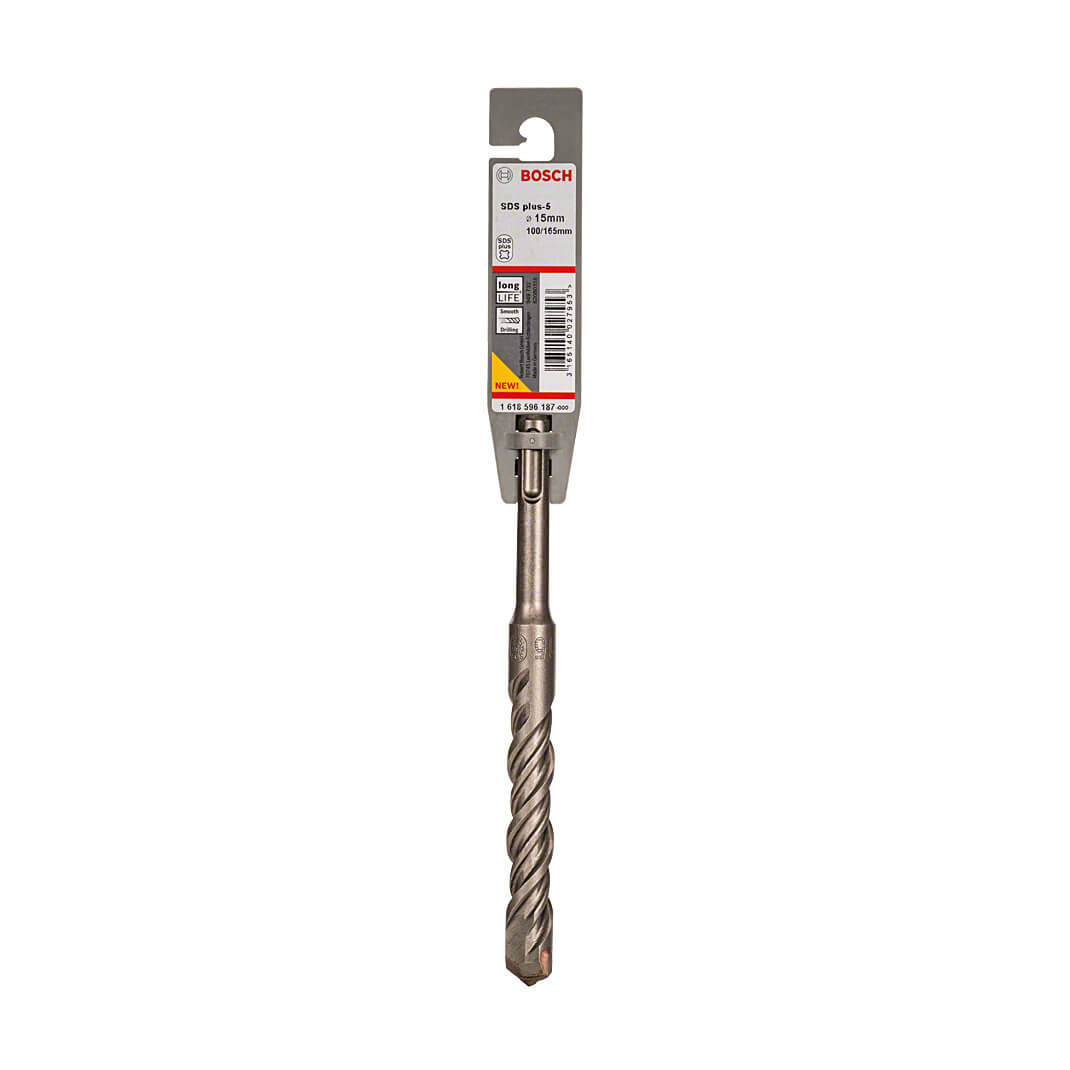 Bosch 15 x 165 mm SDS Plus-5 Drill Bits, 1 618 596 187 — view 2