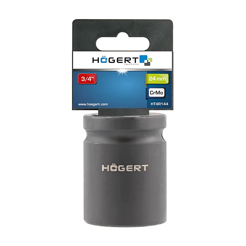 Hogert 32 mm 3/4" Sq. Drive Short Impact Socket, HT4R147