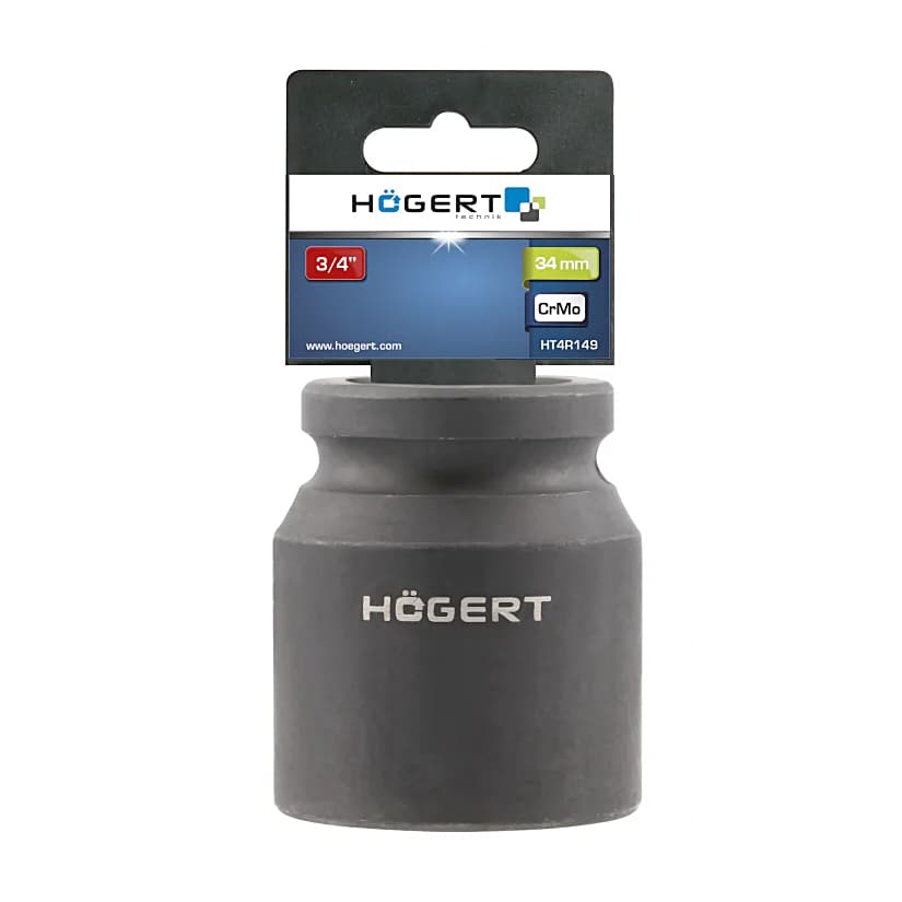 Hogert 36 mm 3/4" Sq. Drive Short Impact Socket, HT4R151 — view 2