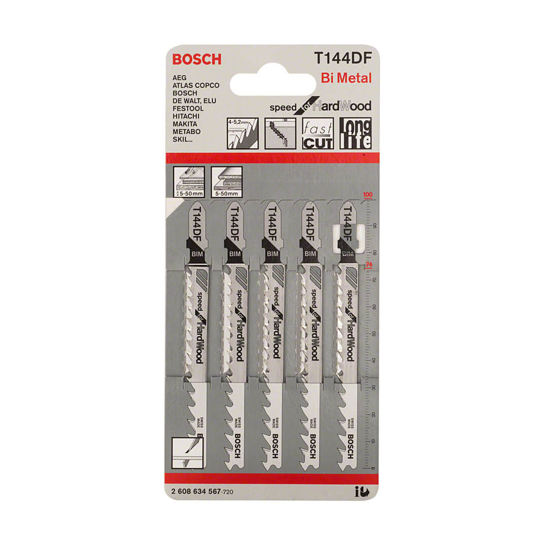 Bosch 100 mm Jigsaw Blades Speed for Hard Wood (T 144 DF), 2 608 634 567 — view 2
