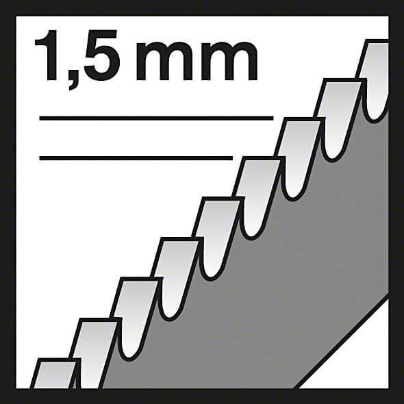 Bosch 83 mm Jigsaw Blades Flexible for Metal (T 118 EOF), 2 608 634 237 — view 3