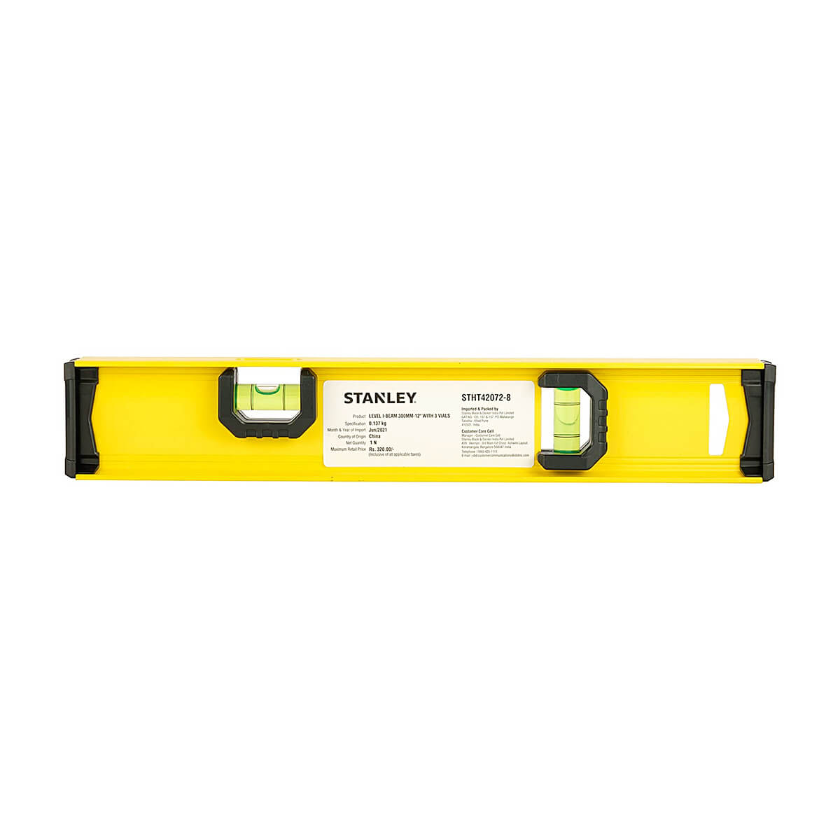 Stanley 30 cm / 3 Vials I-Beam Level, STHT42072-8 — view 2