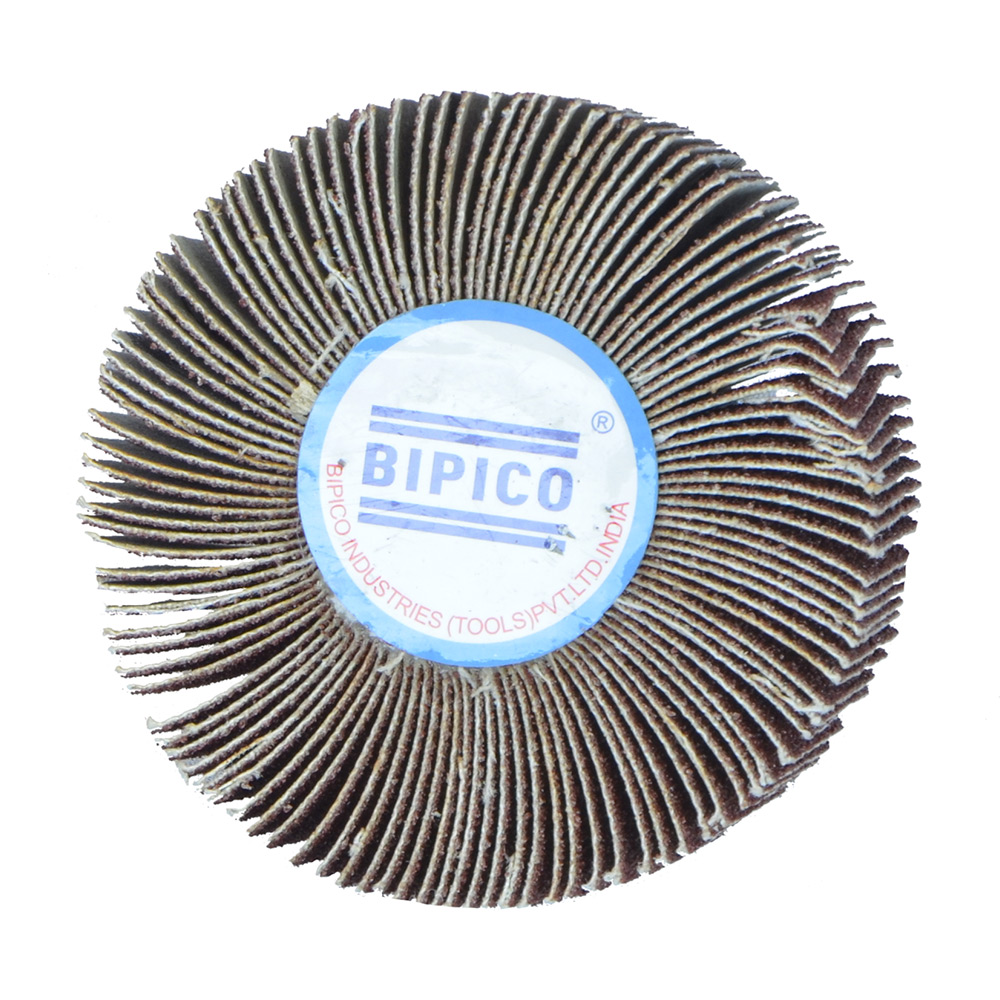 Bipico 60 mm x 25 mm / 80 Grit Mop Wheel (Flap Wheel On Shaft)