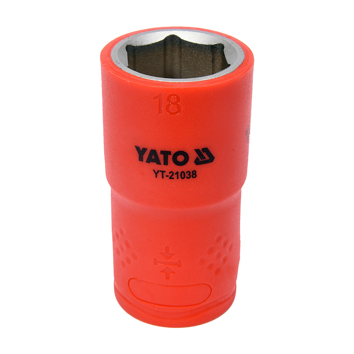 Yato 18 mm, 1/2 Inch Sq.Drive Insulated Hex Socket (VDE), YT-21038