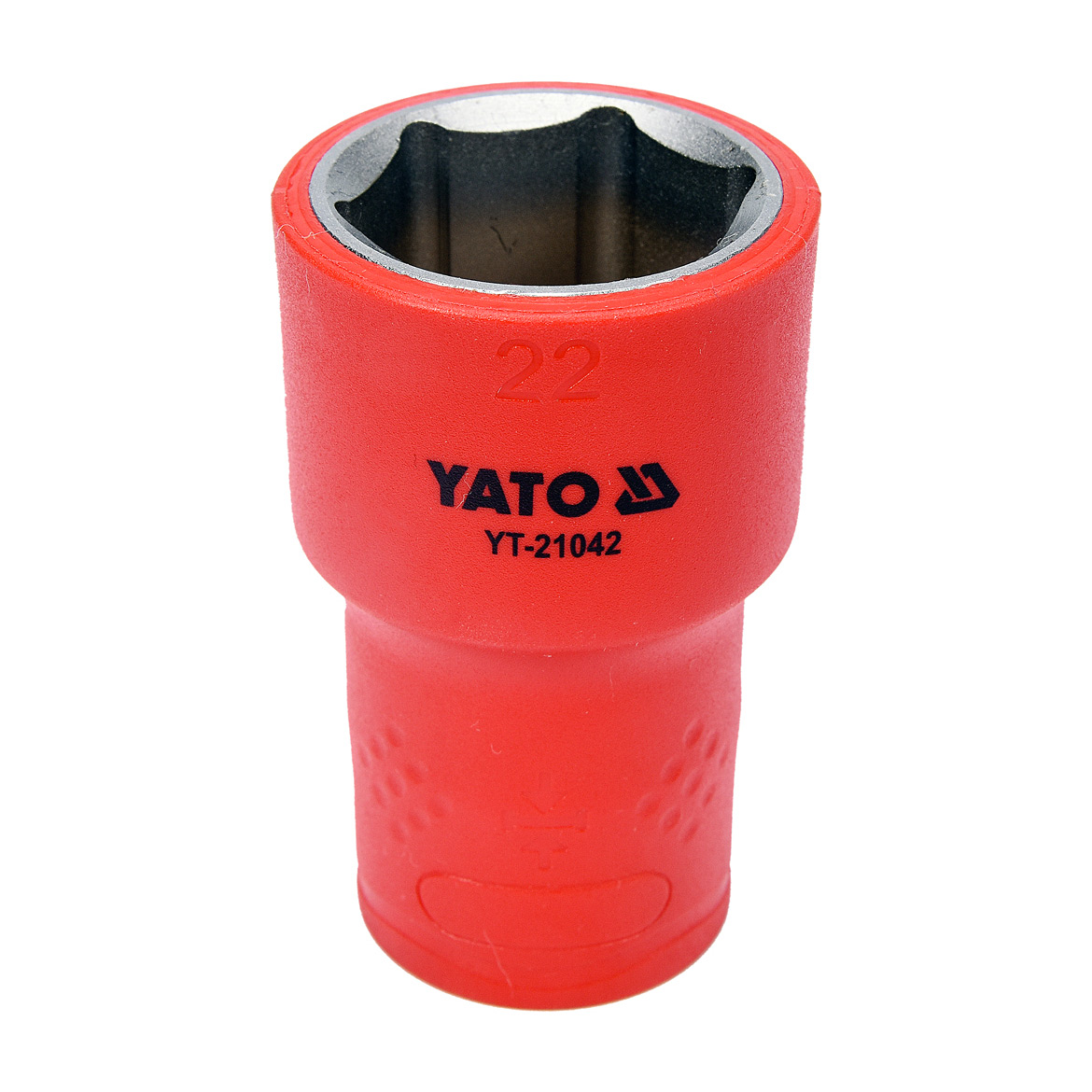 Yato 22 mm, 1/2 Inch Sq.Drive Insulated Hex Socket (VDE), YT-21042