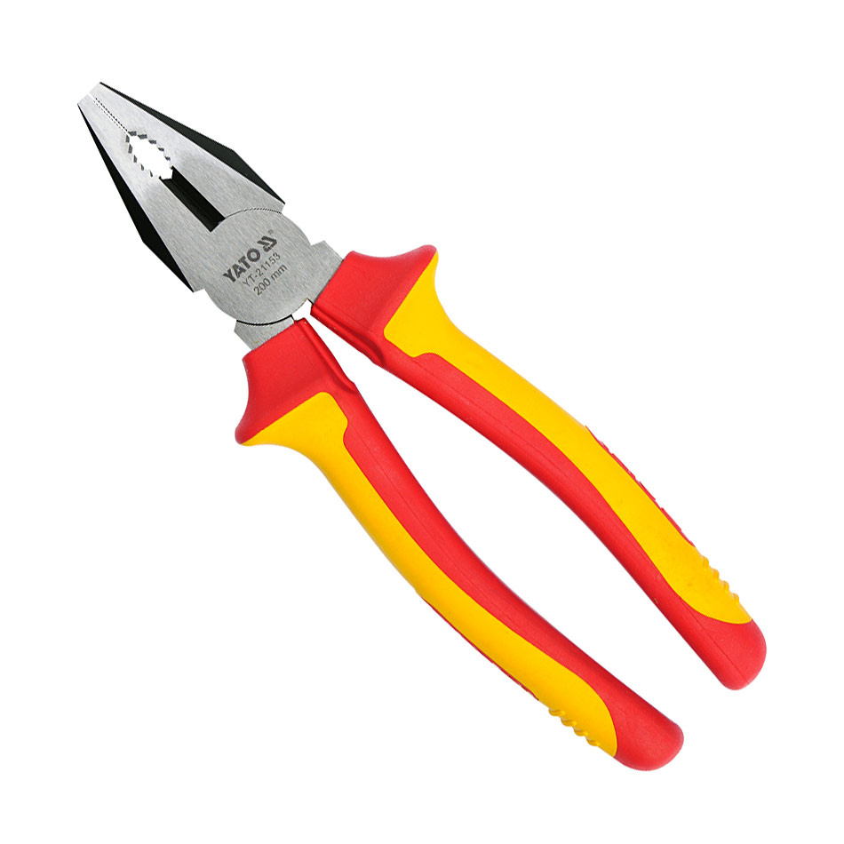 Yato 8 inch / 200 mm Insulated Combination Pliers (VDE), YT-21153 — view 1