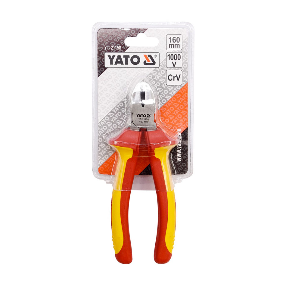 Yato 6 inch / 160 mm Insulated Side Cutting Pliers (VDE), YT-21158 — view 2