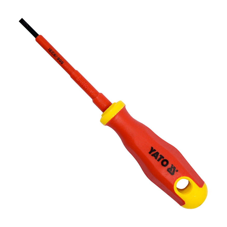 Yato 75 mm (Blade Length) x 4 mm (Blade Dia) Insulated Screw Driver, YT-2816