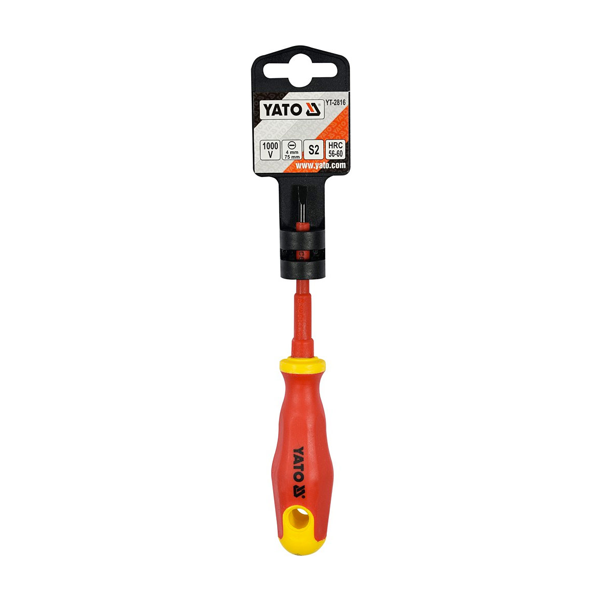 Yato 75 mm (Blade Length) x 4 mm (Blade Dia) Insulated Screw Driver, YT-2816 — view 2