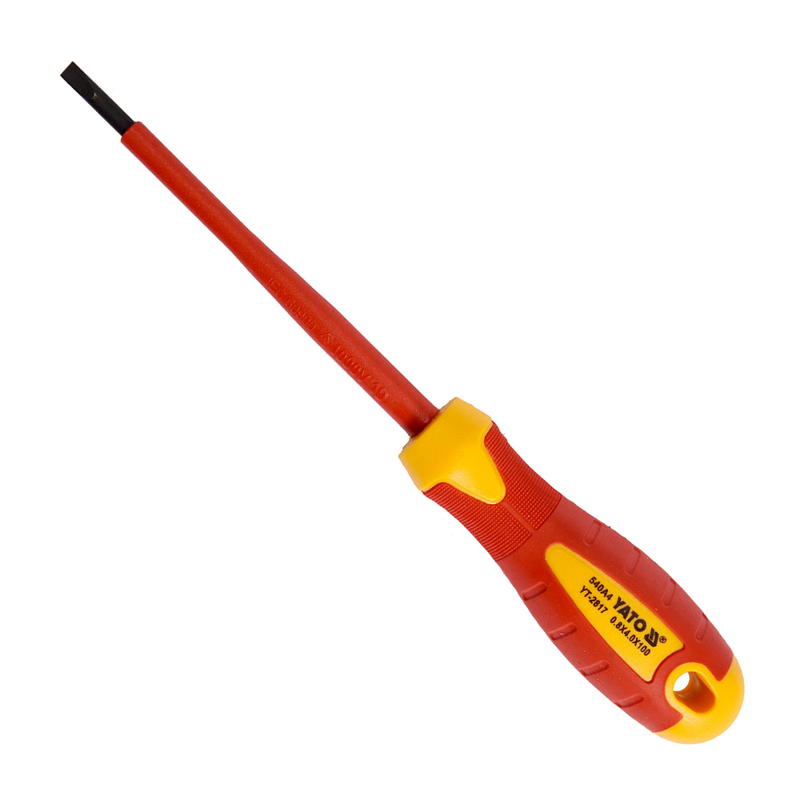 Yato 100 mm (Blade Length) x 4 mm (Blade Dia) Insulated Screw Driver, YT-2817