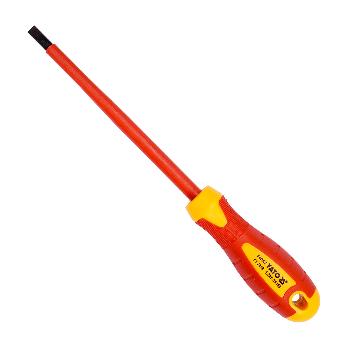Yato 100 mm (Blade Length) x 6.5 mm (Blade Dia) Insulated Screw Driver, YT-2819