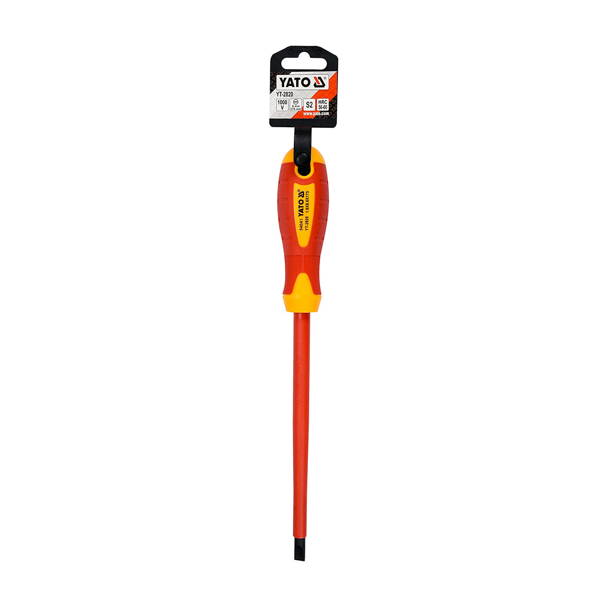 Yato 175 mm (Blade Length) x 8 mm (Blade Dia) Insulated Screw Driver, YT-2820 — view 2