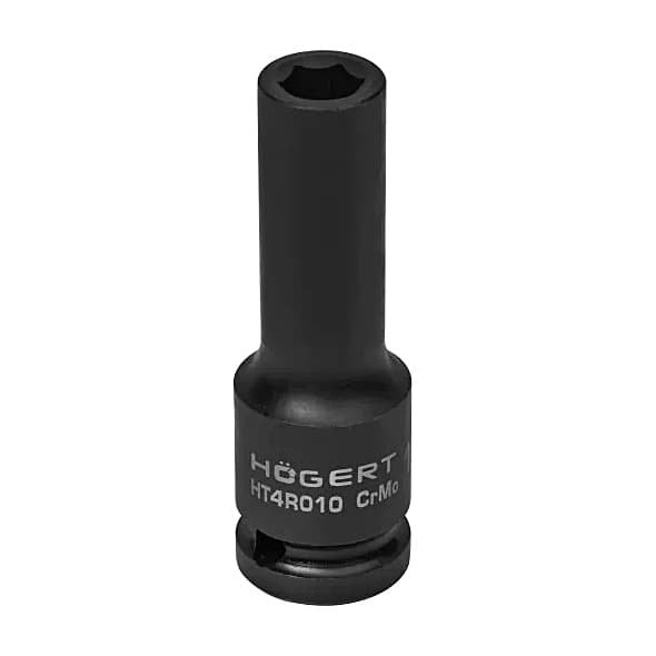 Hogert 10 mm 1/2" Sq. Drive Impact Deep Socket (Long), HT4R010