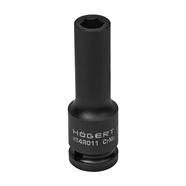 Hogert 11 mm 1/2" Sq. Drive Impact Deep Socket (Long), HT4R011