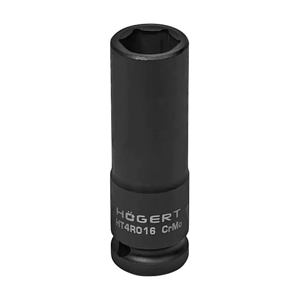 Hogert 16 mm 1/2" Sq. Drive Impact Deep Socket (Long), HT4R016
