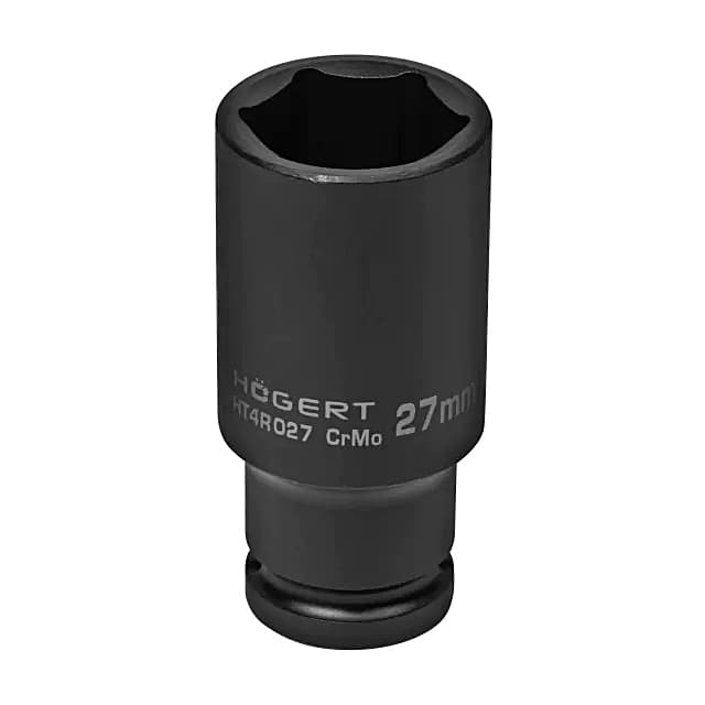Hogert 27 mm 1/2" Sq. Drive Impact Deep Socket (Long), HT4R027 — view 1