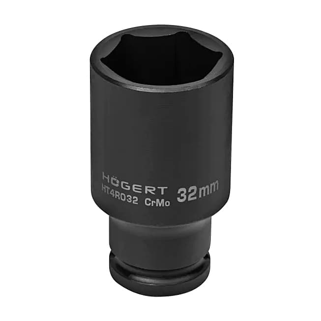 Hogert 32 mm 1/2" Sq. Drive Impact Deep Socket (Long), HT4R032