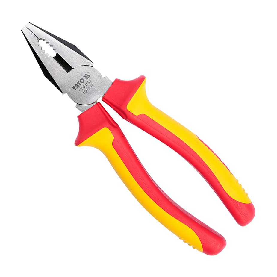 Yato 7 inch / 180 mm Insulated Combination Pliers (VDE), YT-21152 — view 1