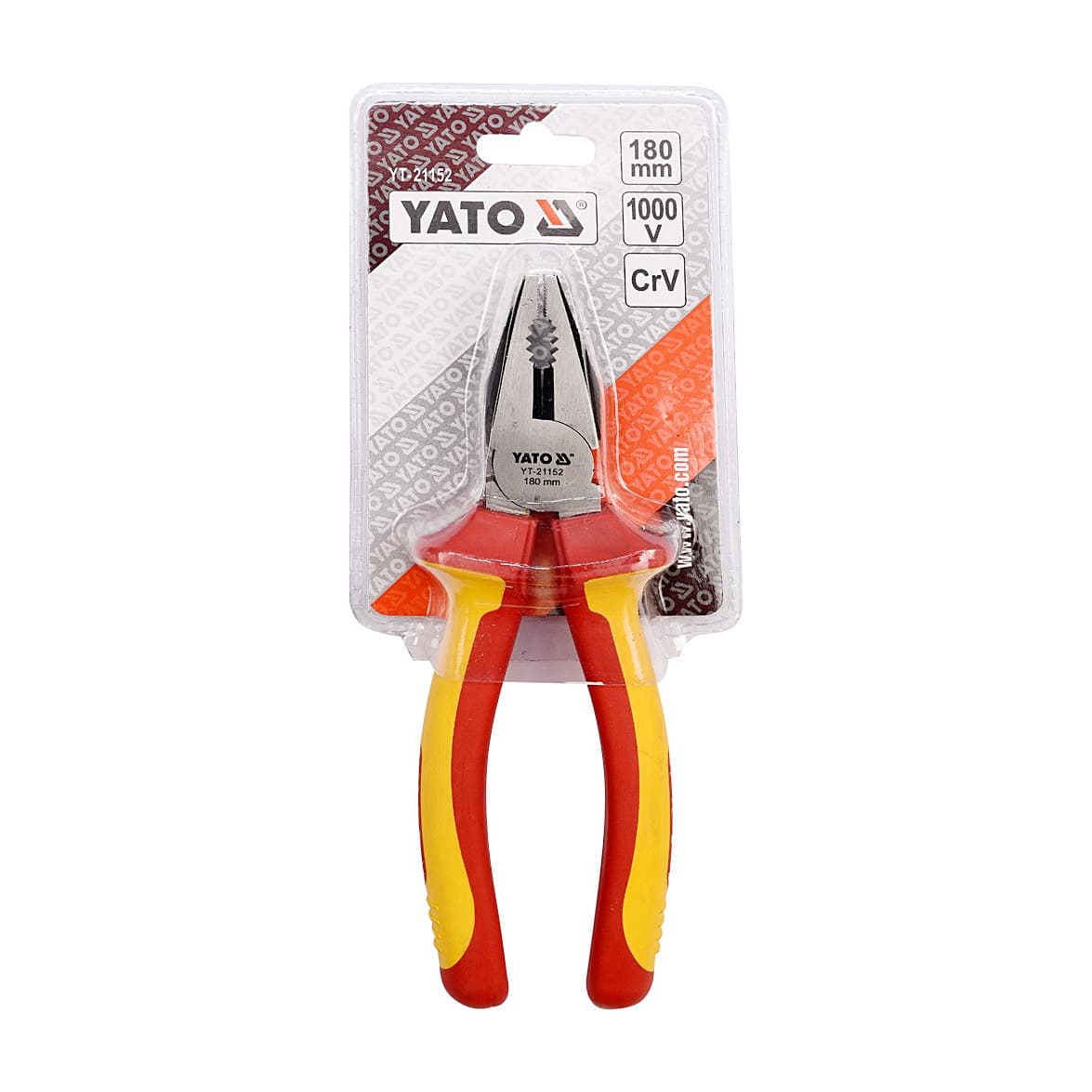 Yato 7 inch / 180 mm Insulated Combination Pliers (VDE), YT-21152 — view 2