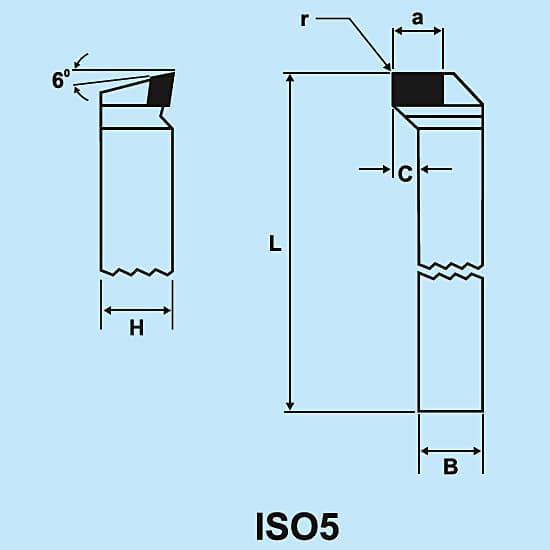 Zenstar 90 mm Length / ISO 5 (126) Cranked Facing Tool (Left Hand), 126-1010 — view 4