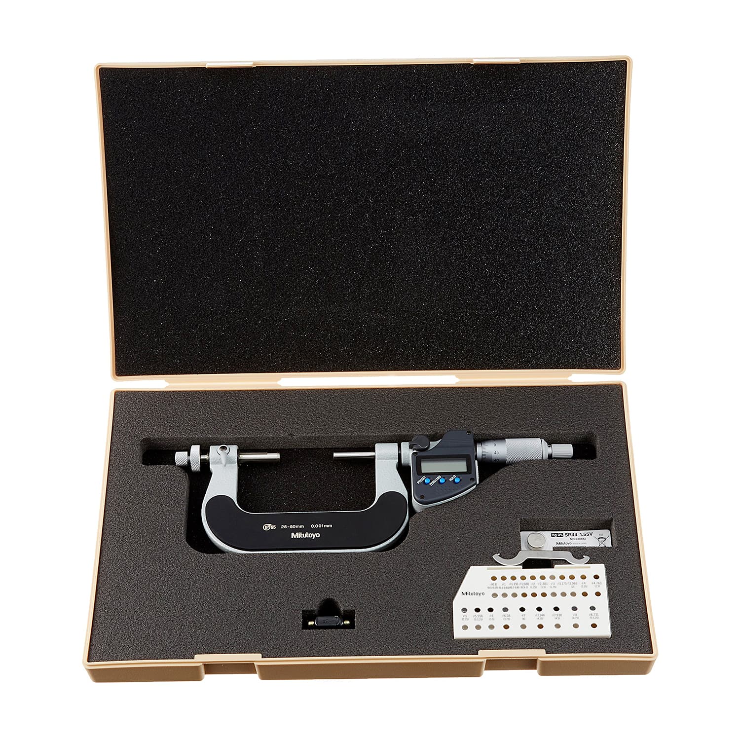 Mitutoyo 25 - 50 mm Digital Gear Tooth Micrometer (IP65), 324-252-30 — view 2