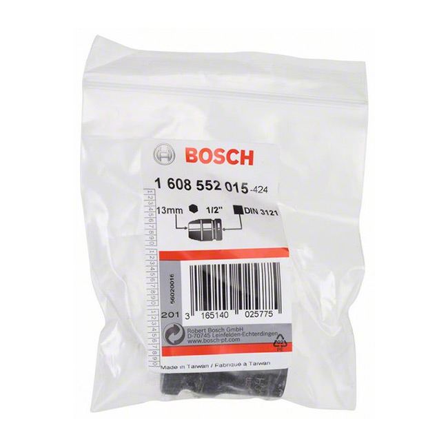 Bosch 13 mm, 1/2" Sq. Drive Sockets For Impact Wrenches, 1 608 552 015