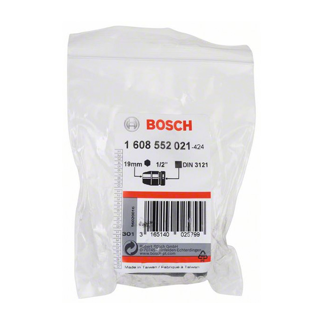 Bosch 19 mm, 1/2" Sq. Drive Sockets For Impact Wrenches, 1 608 552 021