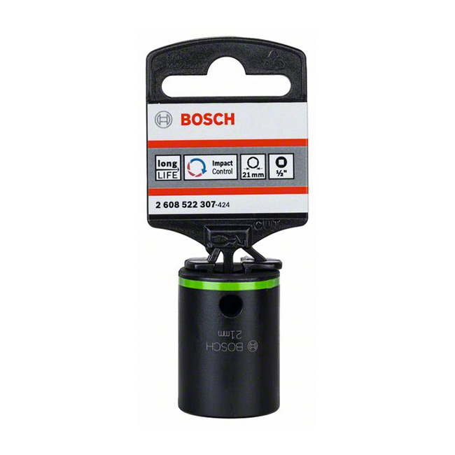 Bosch 21 mm, 1/2" Sq. Drive Sockets For Impact Wrenches, 2 608 522 307