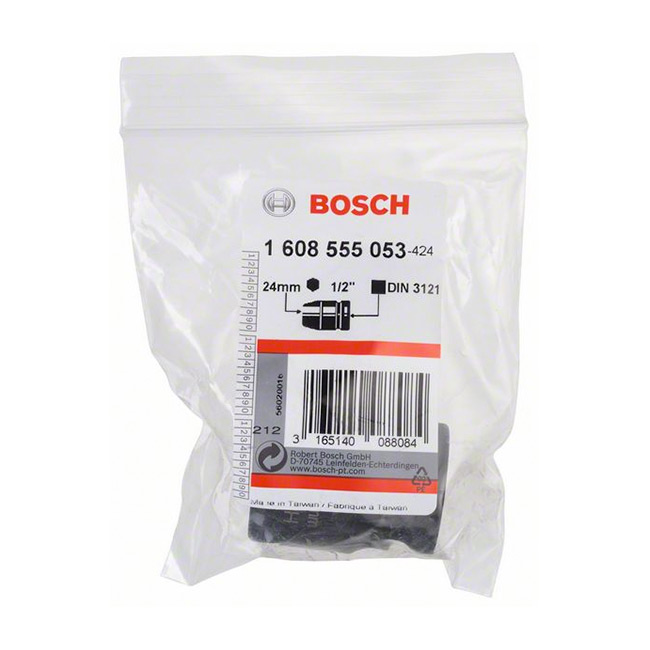Bosch 24 mm, 1/2" Sq. Drive Sockets For Impact Wrenches, 1 608 555 053