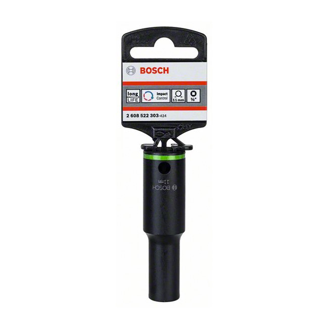 Bosch 11 mm, 1/2" Sq. Drive Sockets For Impact Wrenches, 2 608 522 303