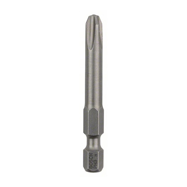 Bosch PH3 x 49 mm Length Phillips Extra Hard Screwdriver Bits (Pack of 3 Pcs), 2 607 001 531