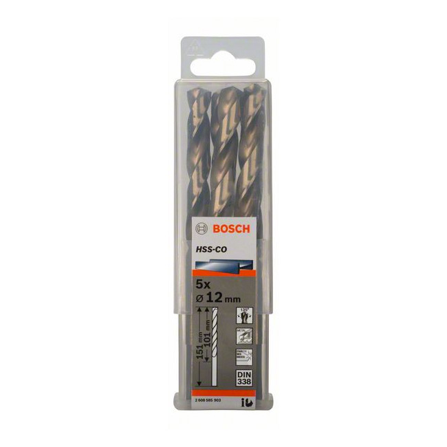 Bosch 12 x 151 mm HSS Twist Drill Bit Cobalt, 2 608 585 903 — view 2