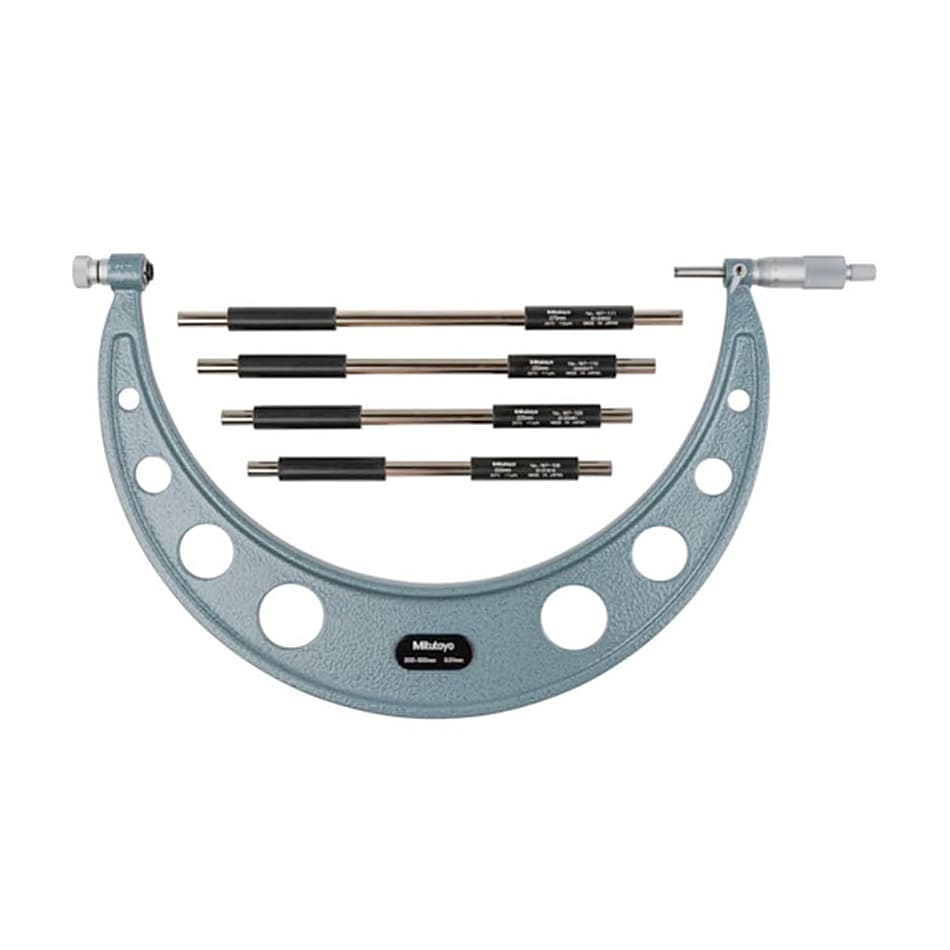 Mitutoyo 150 - 300 mm Outside Micrometer with Interchangeable Anvils, 104-136A — view 1