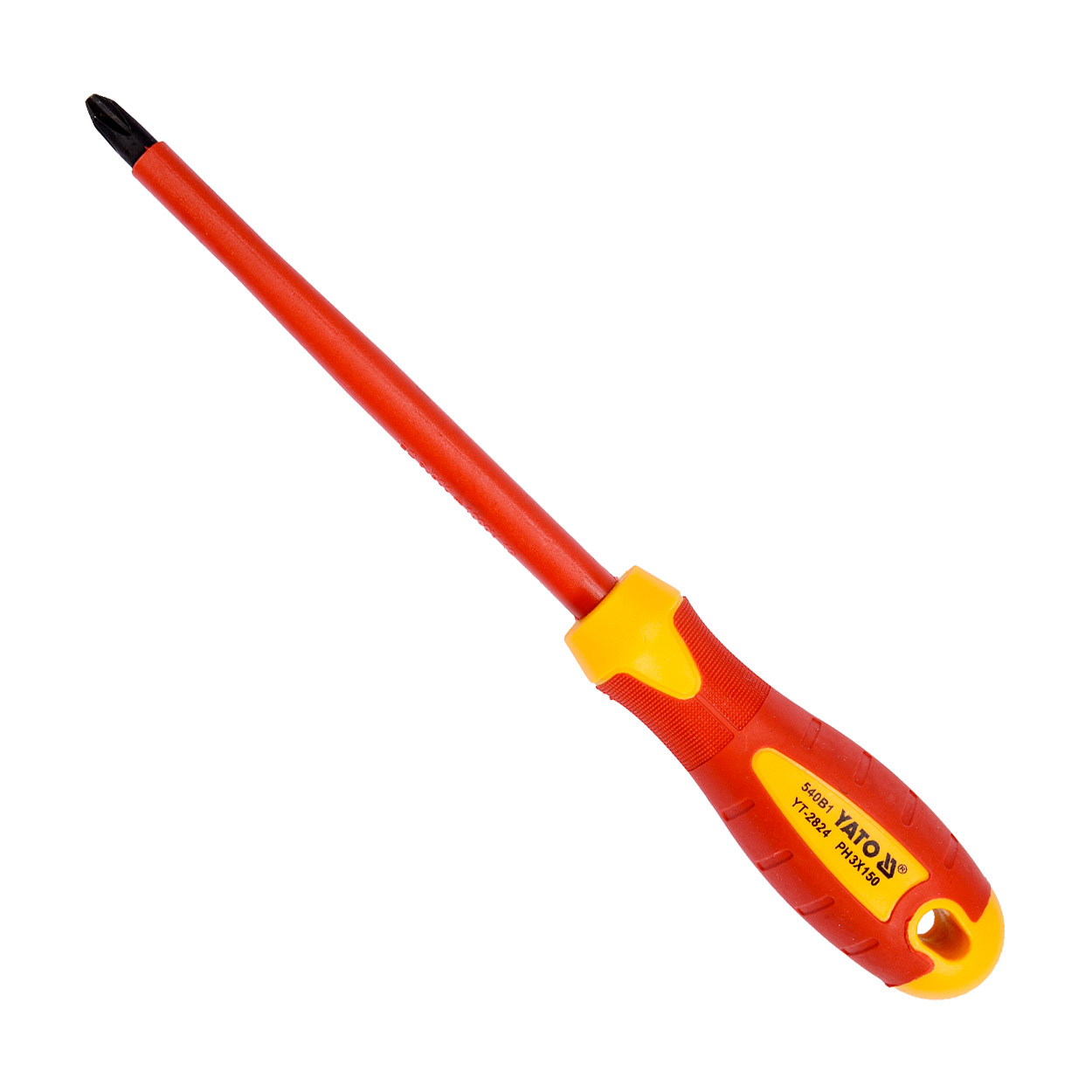 Yato PH3 x 150 mm Blade Length Insulated Phillips Screwdriver (VDE), YT-2824