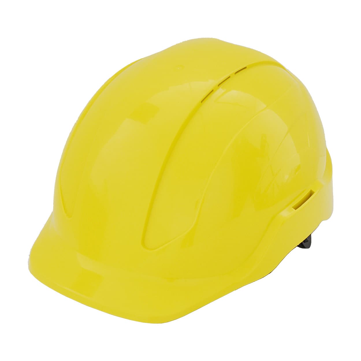 Black+Decker ABS Industrial Safety Helmet With Plastic Suspension & Ratchet Type Adjustment With Ventilation Holes & Black Chin Strap (Yellow), BXHP0222IN — view 1