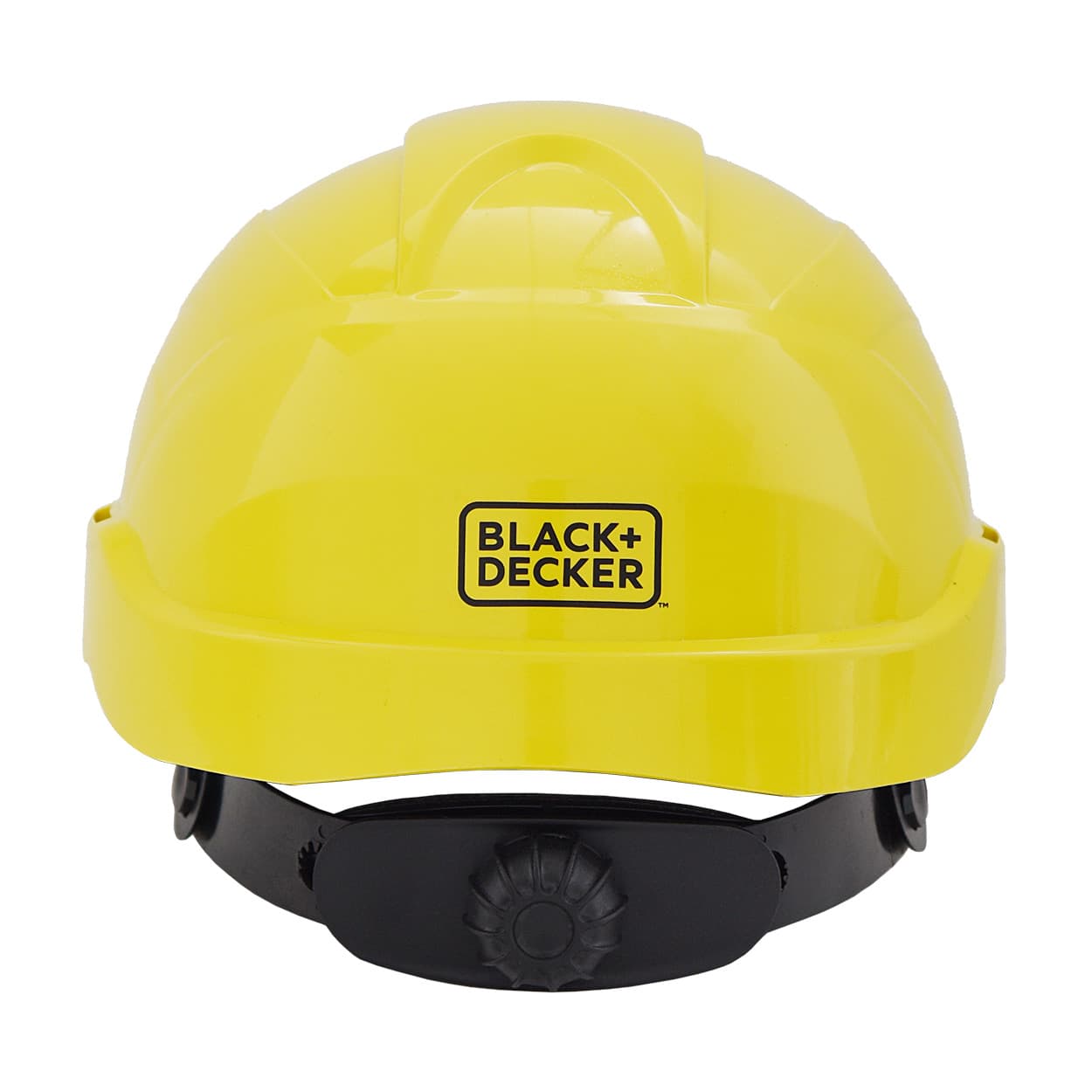 Black+Decker ABS Industrial Safety Helmet With Plastic Suspension & Ratchet Type Adjustment Without Ventilation Holes (Yellow), BXHP0223IN — view 2