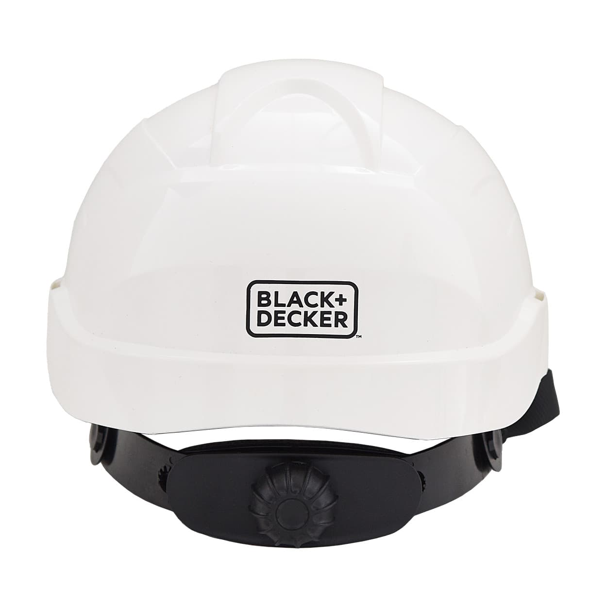 Black+Decker ABS Industrial Safety Helmet With Plastic Suspension & Ratchet Type Adjustment Without Ventilation Holes (White), BXHP0223IN — view 2