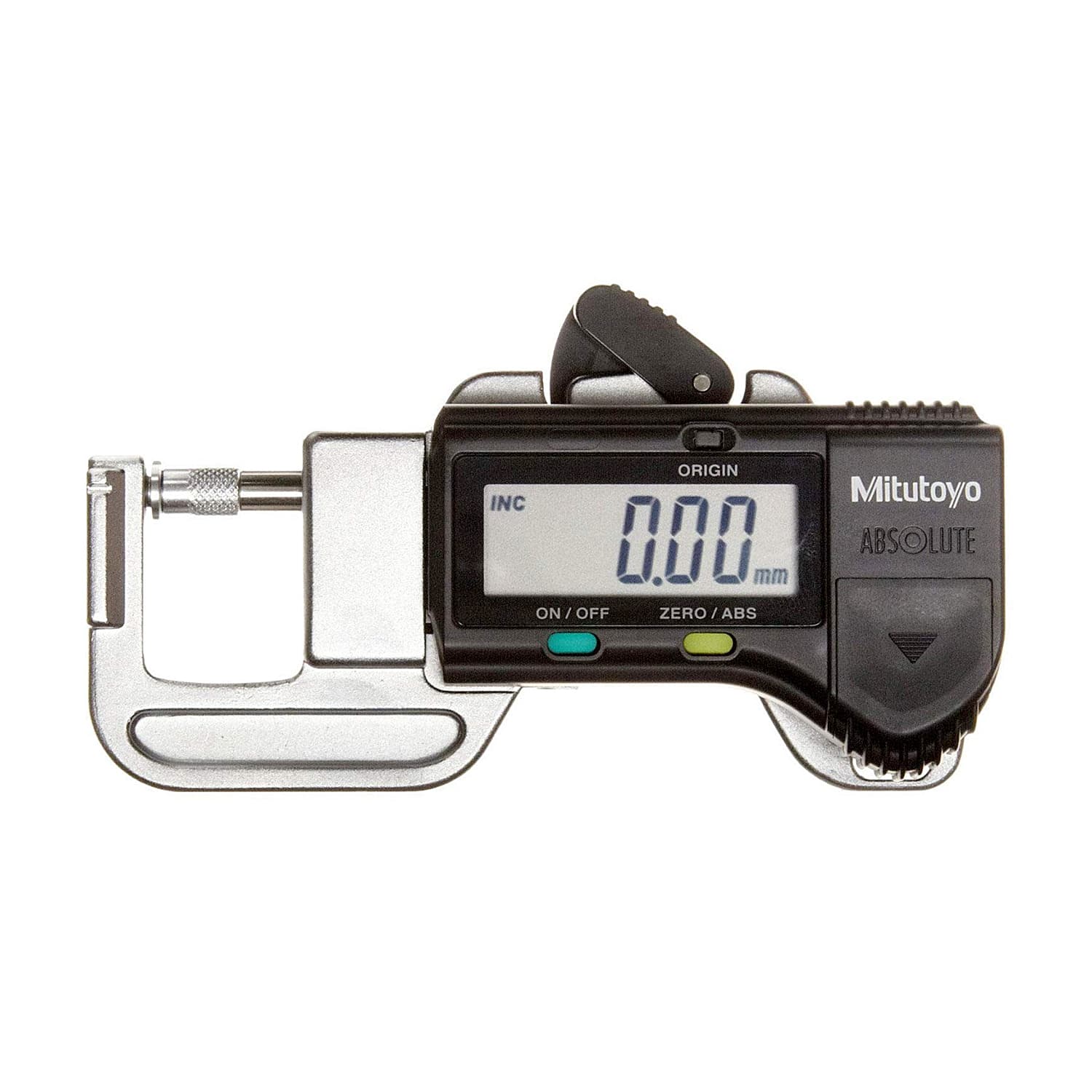 Mitutoyo 12.7 mm / 0.5 inch Digital ABS AOS Thickness Gauge (Quick Mini), 700-118-30 — view 1